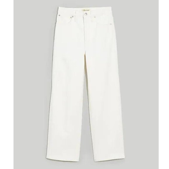 New! The Tall Perfect Vintage Wide-Leg Crop Jean in Tile White 18906 - Picture 3 of 16